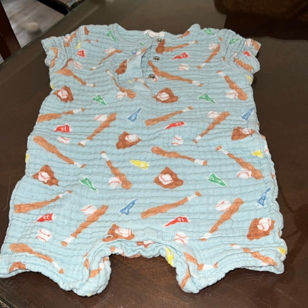 Angel Dear baseball baby outfit
